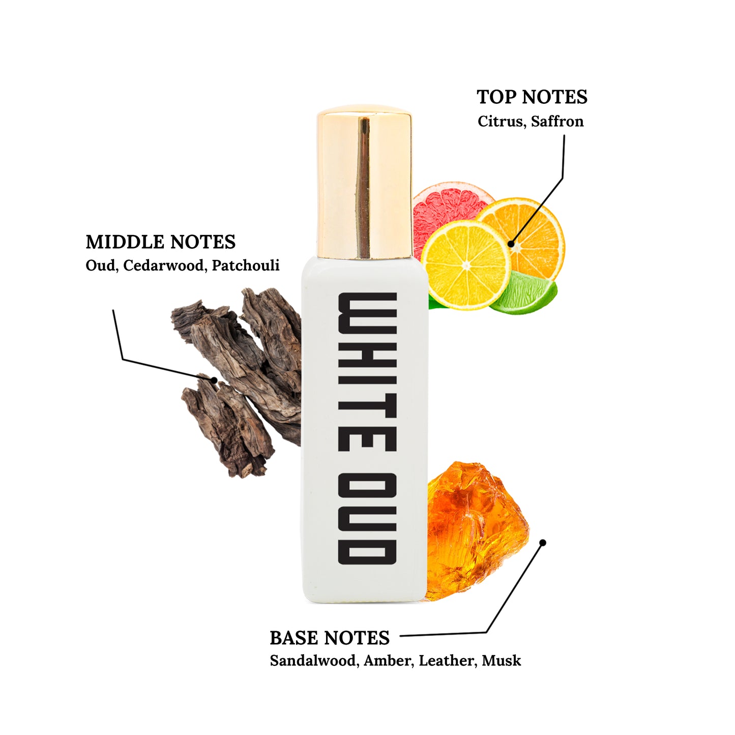 White oud 20ml Perfume Unisex by auromatic
